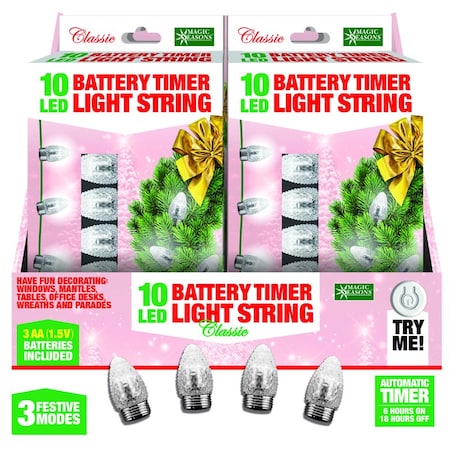 Magic Seasons Magic Seasons LED White 10 ct String Christmas Lights 702653